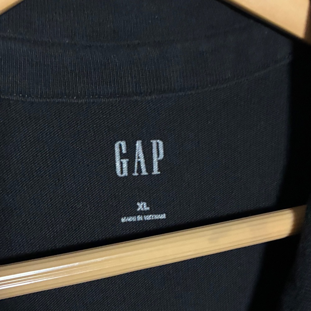 Gap Cotton‎ Stretch Utility Long Sleeve Heavy Shirt Shacket Mens XL Black - Picture 5 of 8